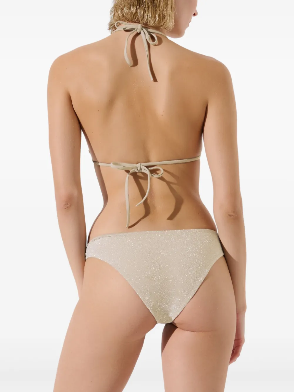 Karl Lagerfeld Triangel bikinitop Beige