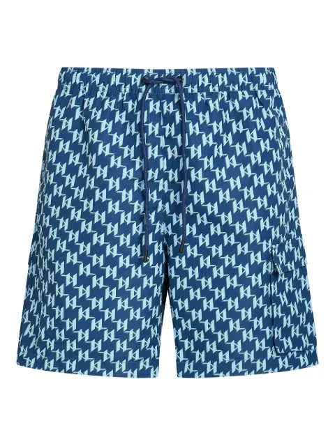 Karl Lagerfeld shorts de playa con monograma