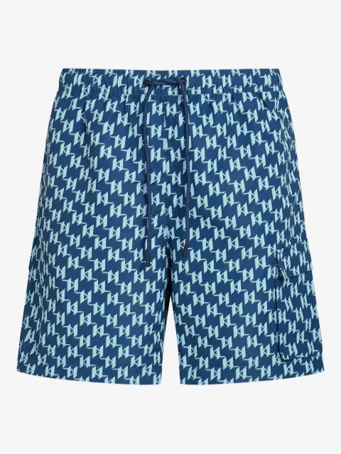 Karl Lagerfeld shorts de playa con monograma