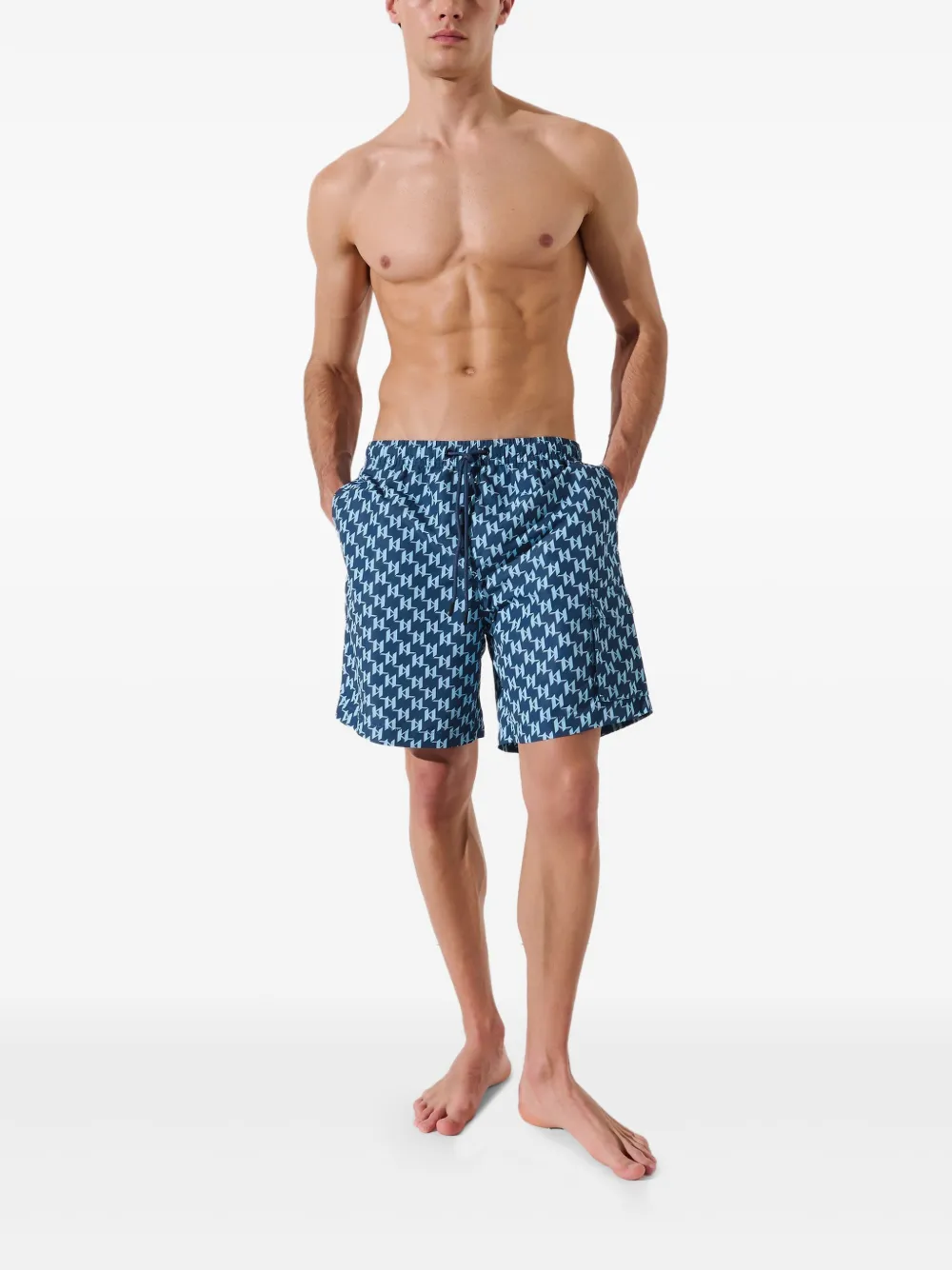 Karl Lagerfeld monogram-pattern swim shorts | Swim & Board Shorts | Image 2