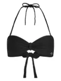 Karl Lagerfeld bandeau bikini top - Black
