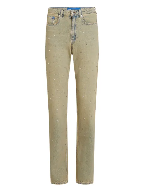 Karl Lagerfeld Jeans jeans rectos con mostacillas