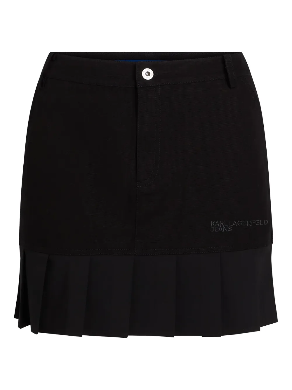 Karl Lagerfeld Jeans Minigonna plissé - Nero