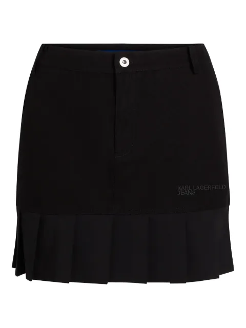 Karl Lagerfeld Jeans falda corta con diseño plisado