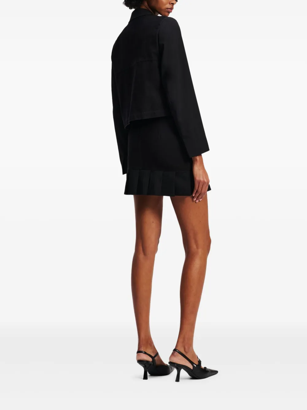 Karl Lagerfeld Jeans Mini-plooirok Zwart