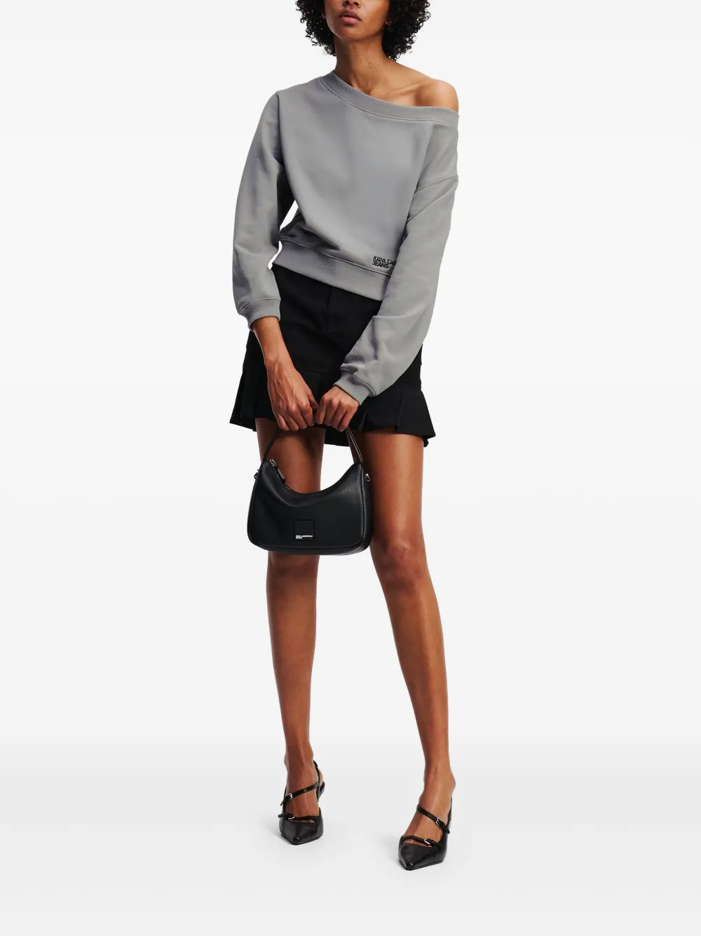 Karl Lagerfeld Jeans Sweater met logoprint Grijs