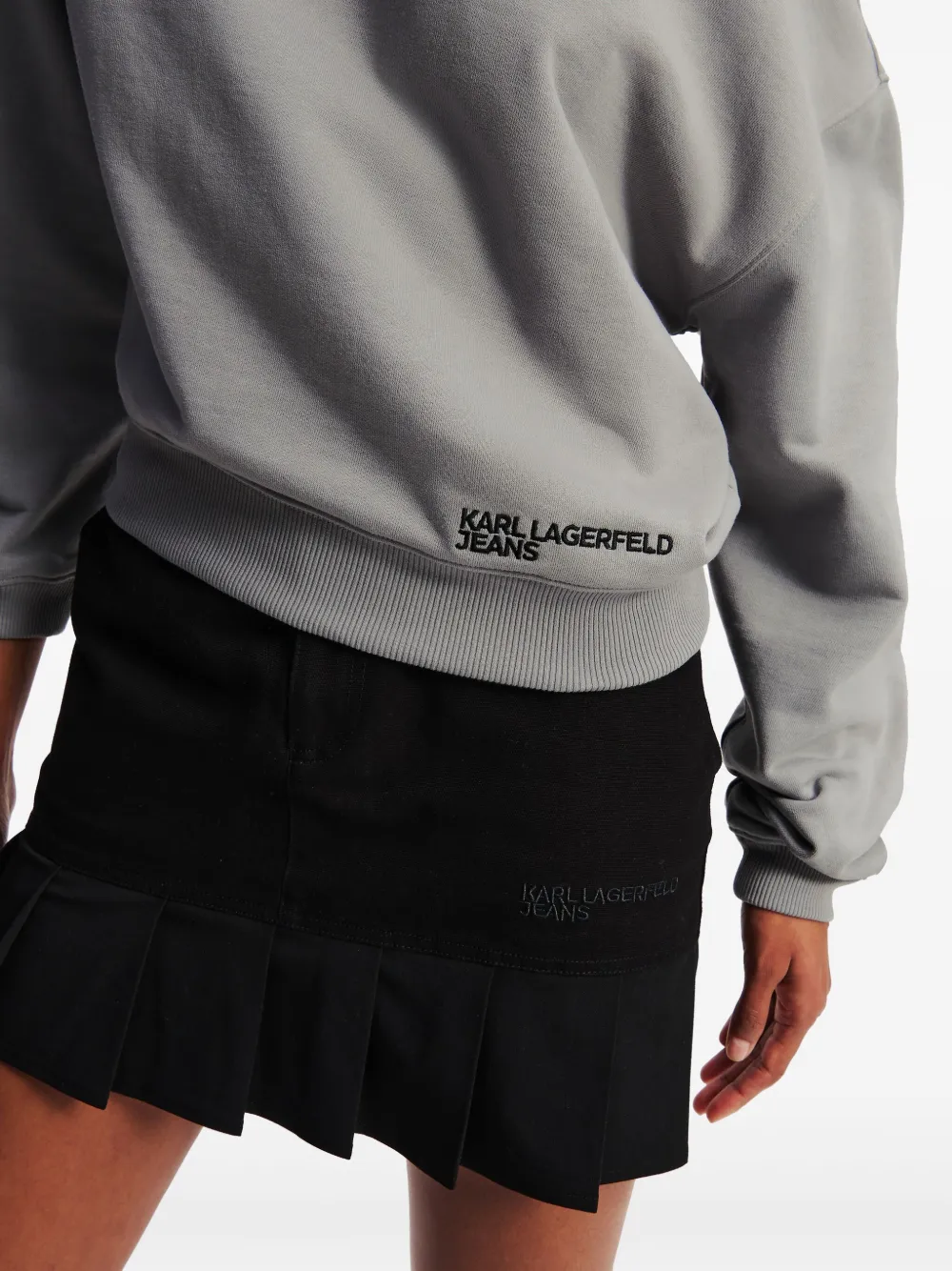 Karl Lagerfeld Jeans Sweater met logoprint Grijs