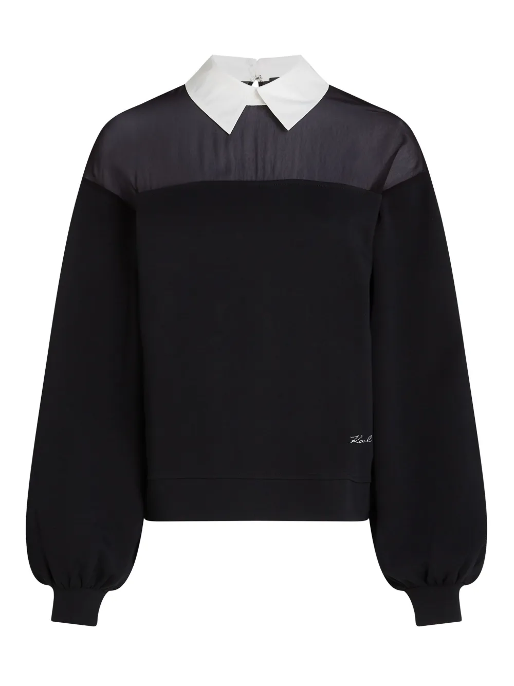 Karl Lagerfeld Sweater met logoprint Zwart