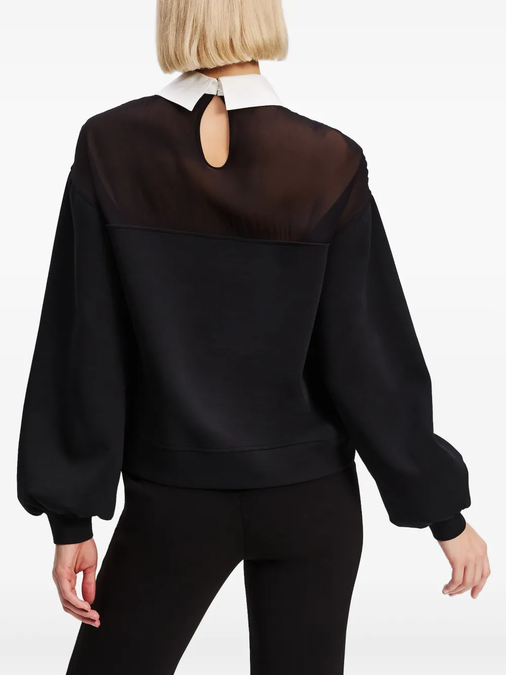 Karl Lagerfeld Sweater met logoprint Zwart