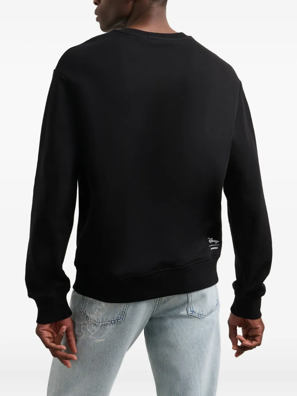 Karl Lagerfeld x Disney sweater van katoenblend Zwart