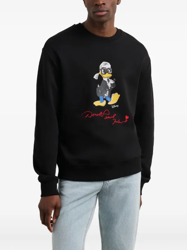 Karl Lagerfeld x Disney cotton-blend Sweatshirt Black FARFETCH JO