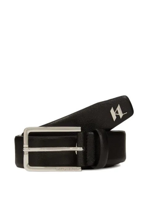Karl Lagerfeld monogram leather belt