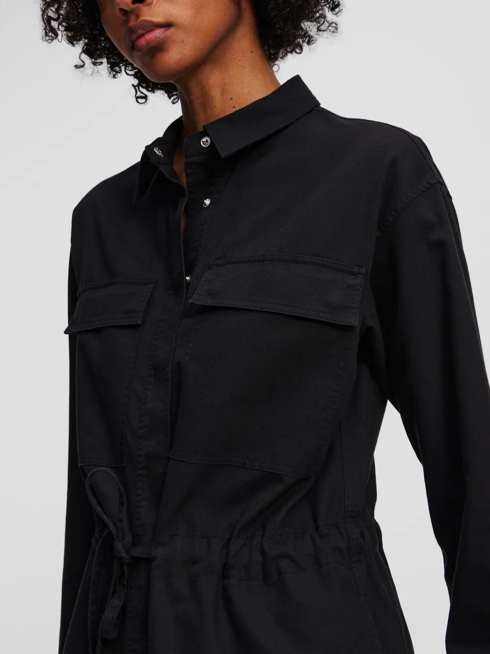 Karl Lagerfeld Jeans Cargo blousejurk Zwart