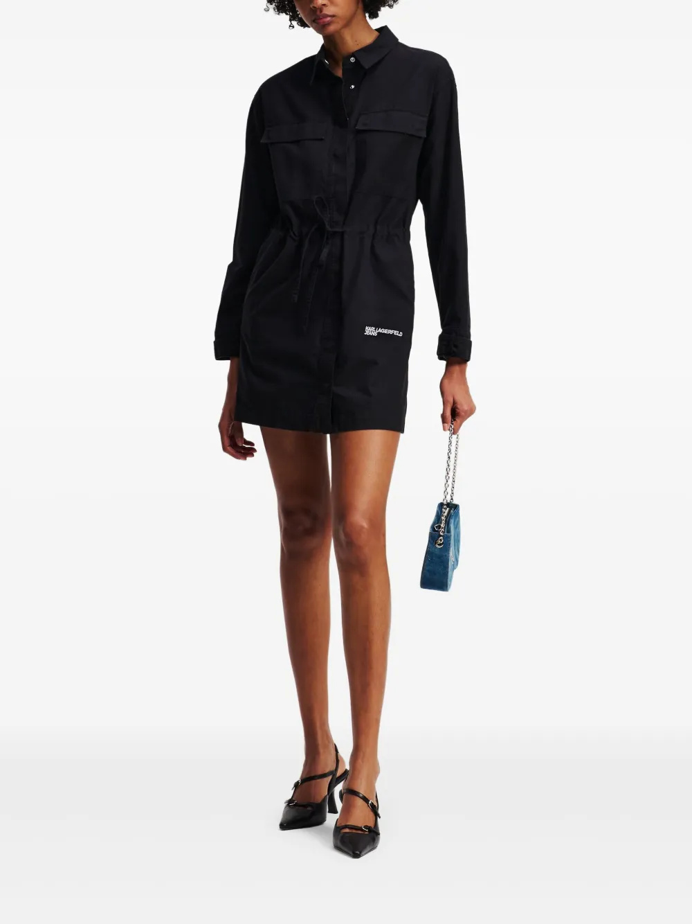 Karl Lagerfeld Jeans Cargo blousejurk - Zwart