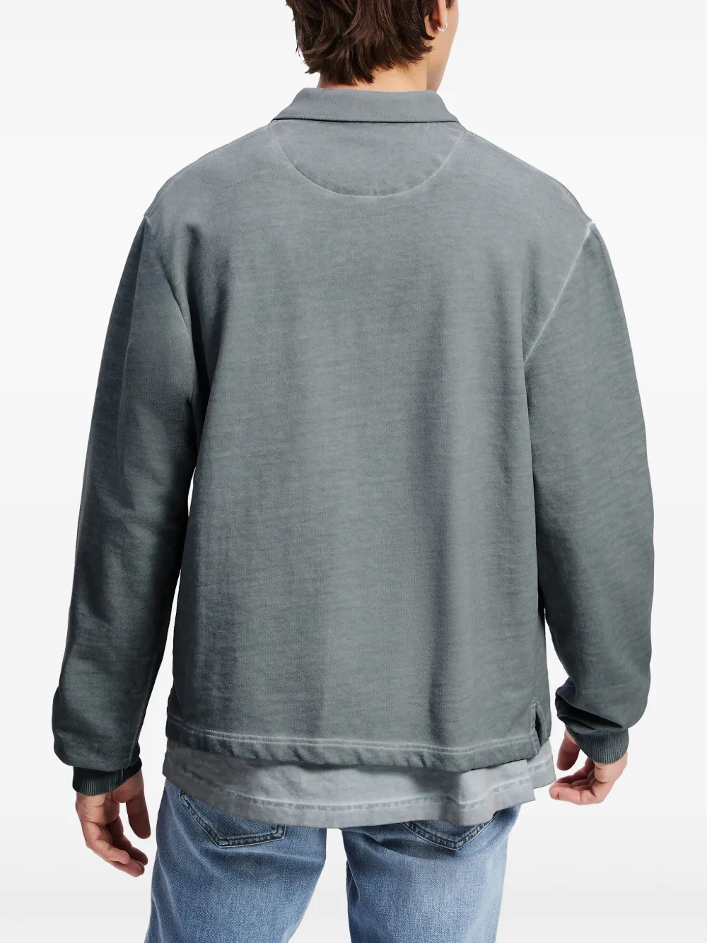 Karl Lagerfeld Jeans Poloshirt met logoprint Grijs