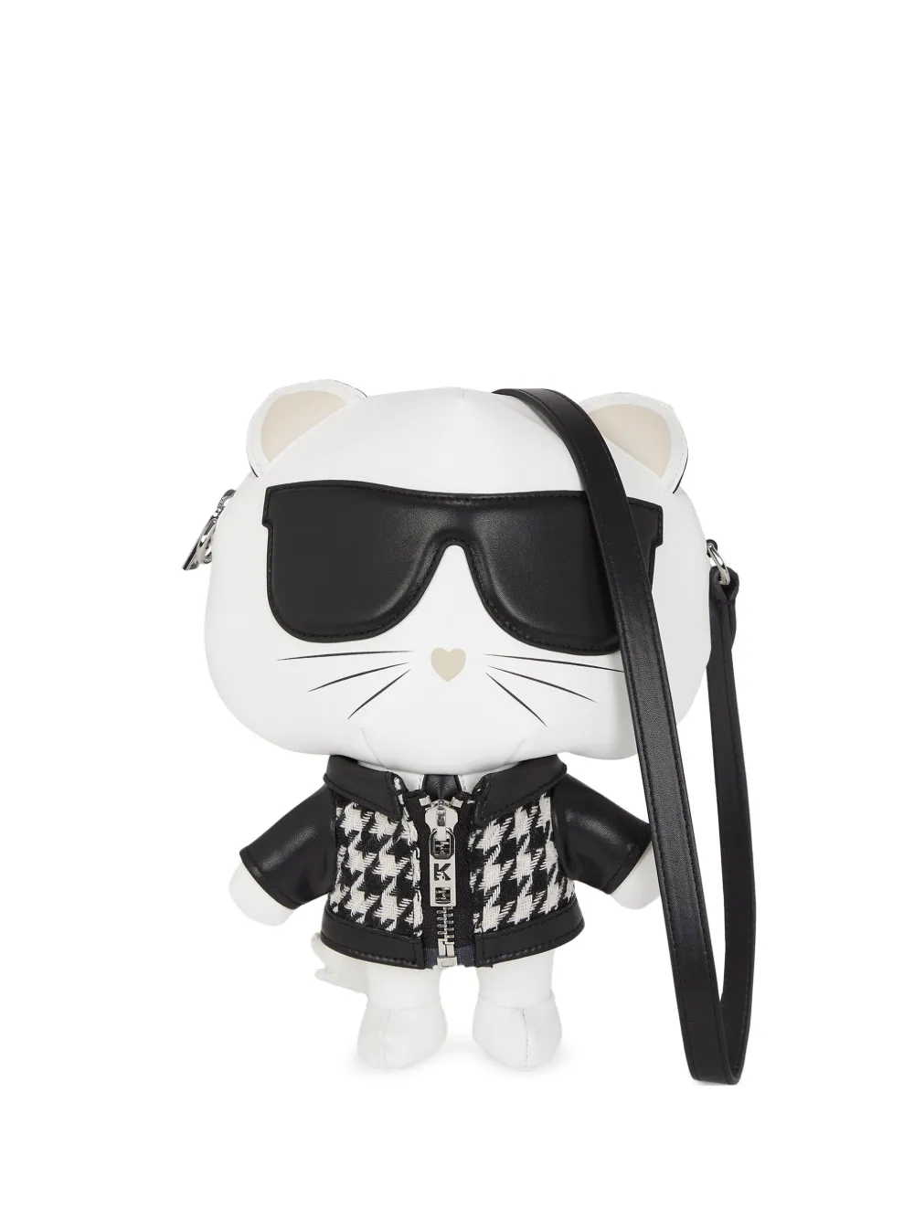 Karl Lagerfeld Ikon Choupette ショルダーバッグ - ホワイト Karl Lagerfeld Ikon Choupette ショルダーバッグ - ホワイト