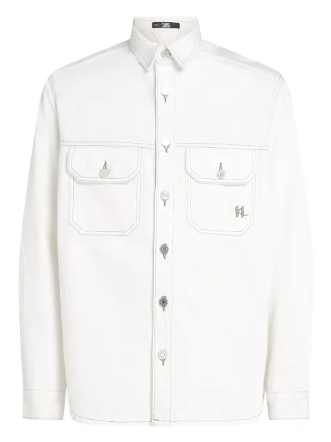 Karl Lagerfeld contrast-stitch shirt