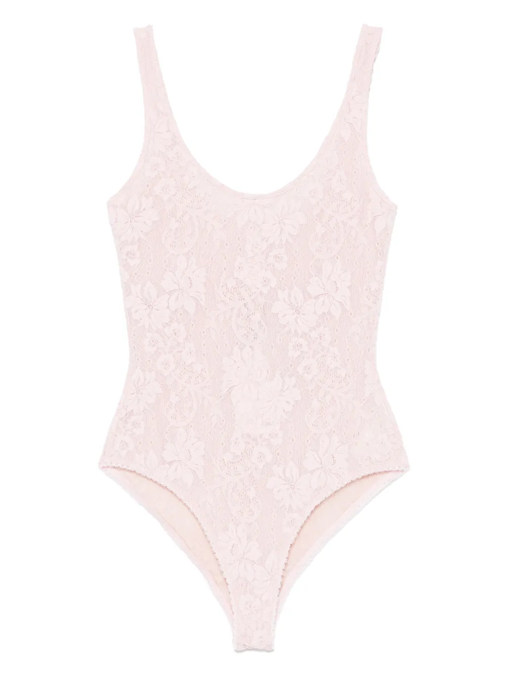 ZIMMERMANN Kanten body met diepe ronde hals Roze