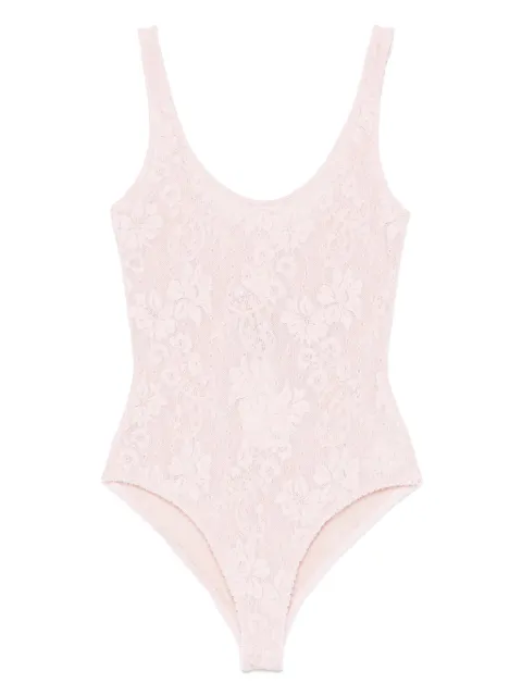 ZIMMERMANN body de encaje con cuello redondo