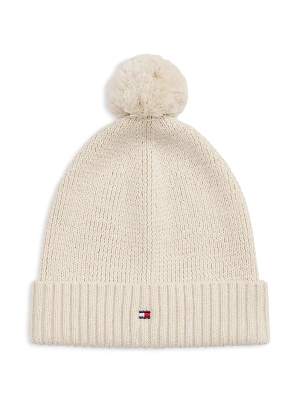 Tommy Hilfiger Junior Flag-embroidered beanie | White | Image 1