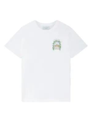 Casablanca Looking At The Beauty Of The World T-shirt | White
