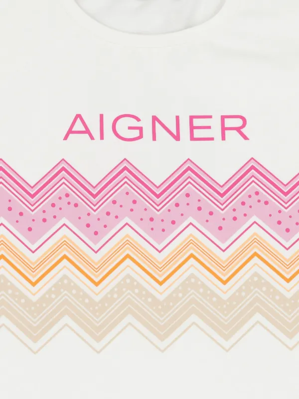 Aigner Kids Logo t-shirt White FARFETCH UK
