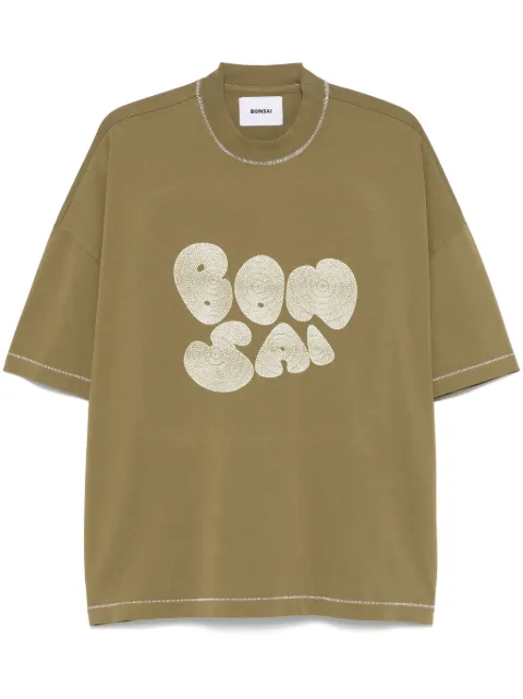 Bonsai logo-embroidered T-shirt