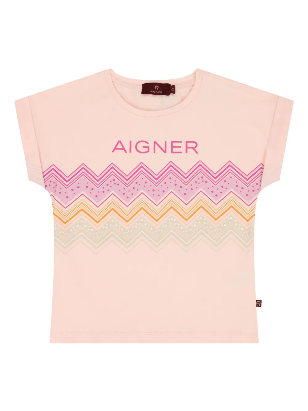 Aigner Kids T-shirt met logo Roze