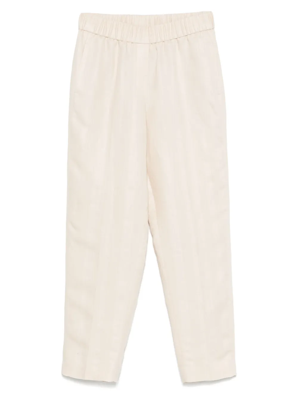 Peserico interlock-twill trousers | Neutrals | Image 1