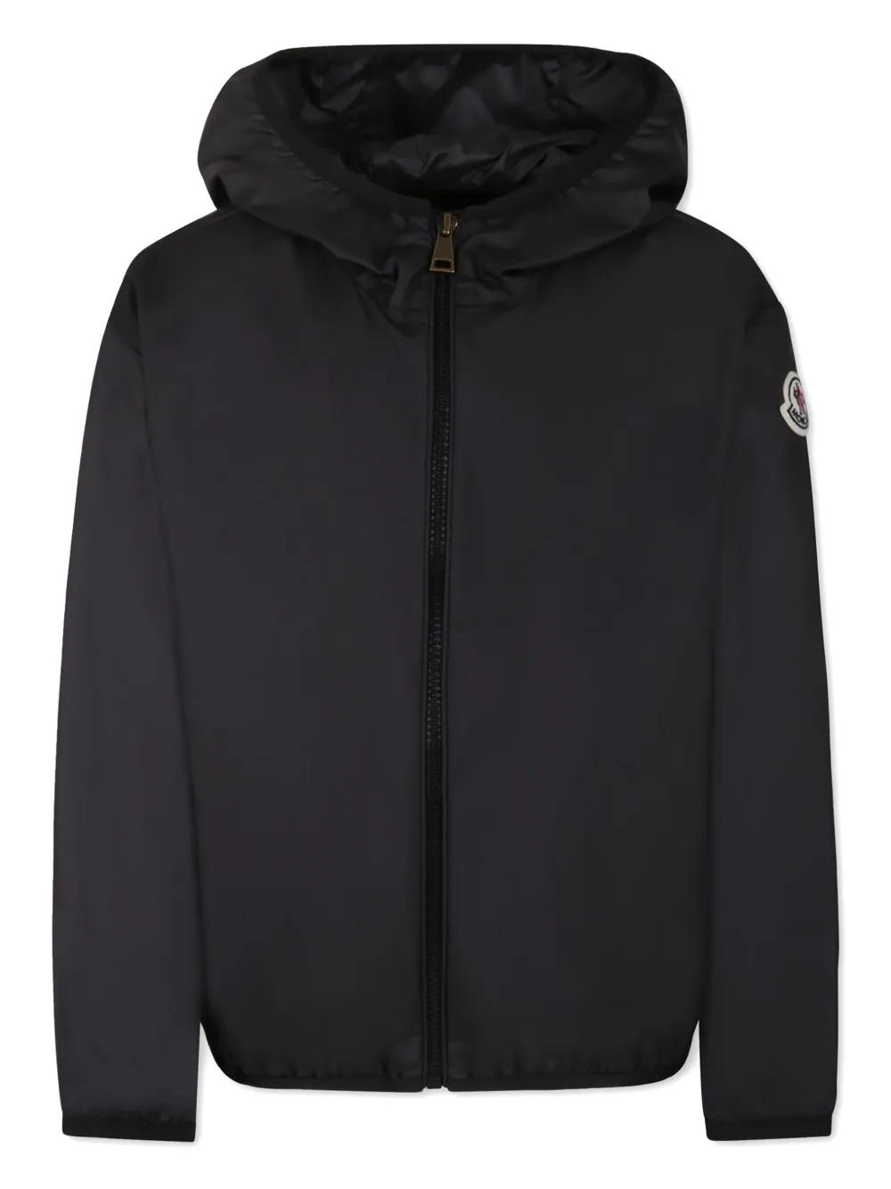 Moncler Enfant Donsjack met logopatch Zwart