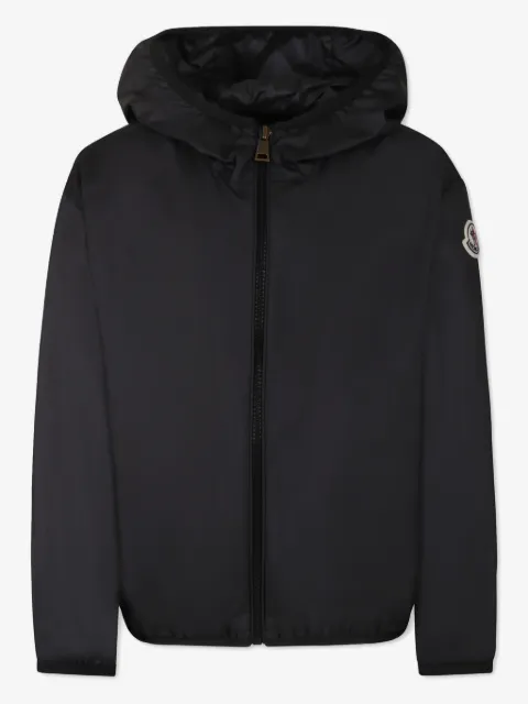 Moncler Enfant logo-patch hooded jacket