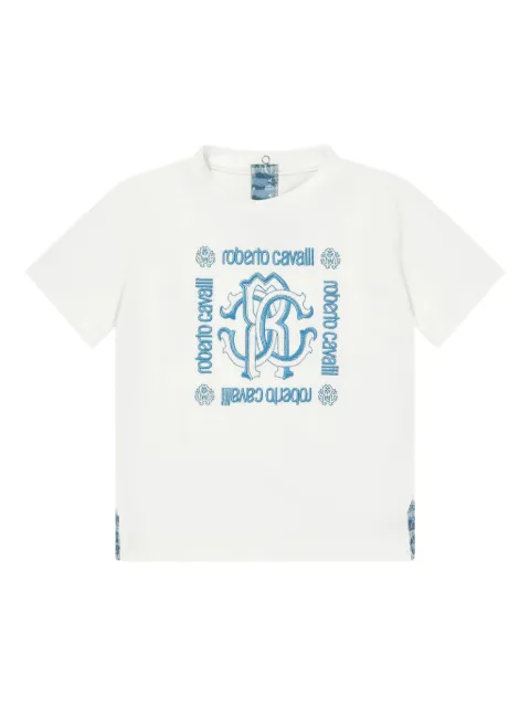 Roberto Cavalli Junior playera con logo bordado