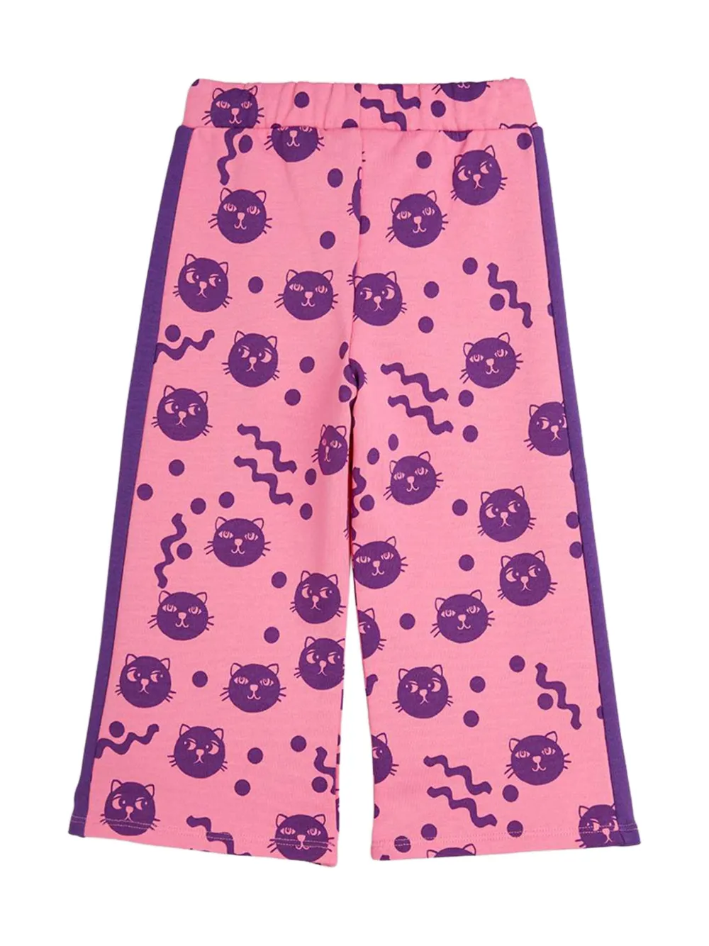 Mini Rodini cat-print trousers | Girls Casual Trousers | Image 2