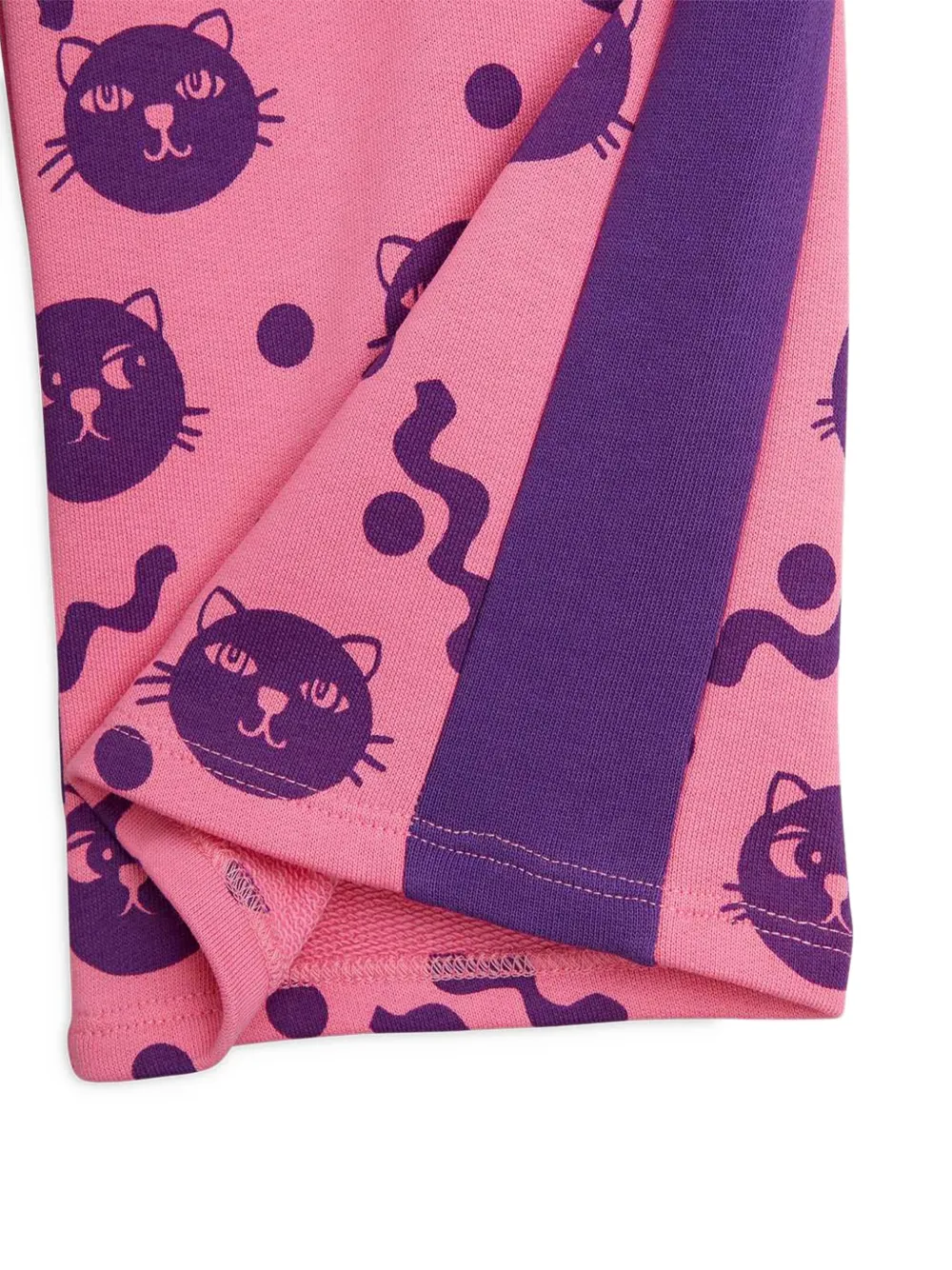 Mini Rodini Broek met kattenprint Roze