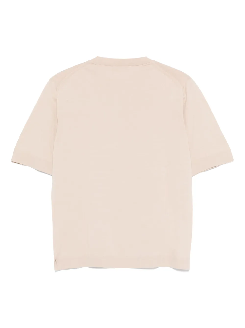 Cruciani Fijngebreid T-shirt - 0003 BEIGE
