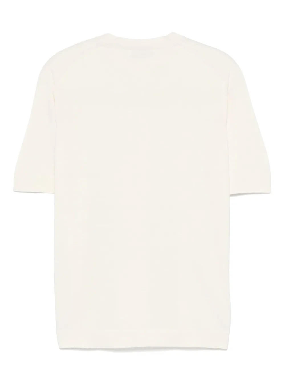 Cruciani Geribbeld T-shirt - Beige
