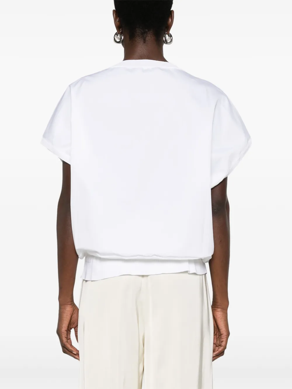 Fabiana Filippi T-shirt met vlakken Wit