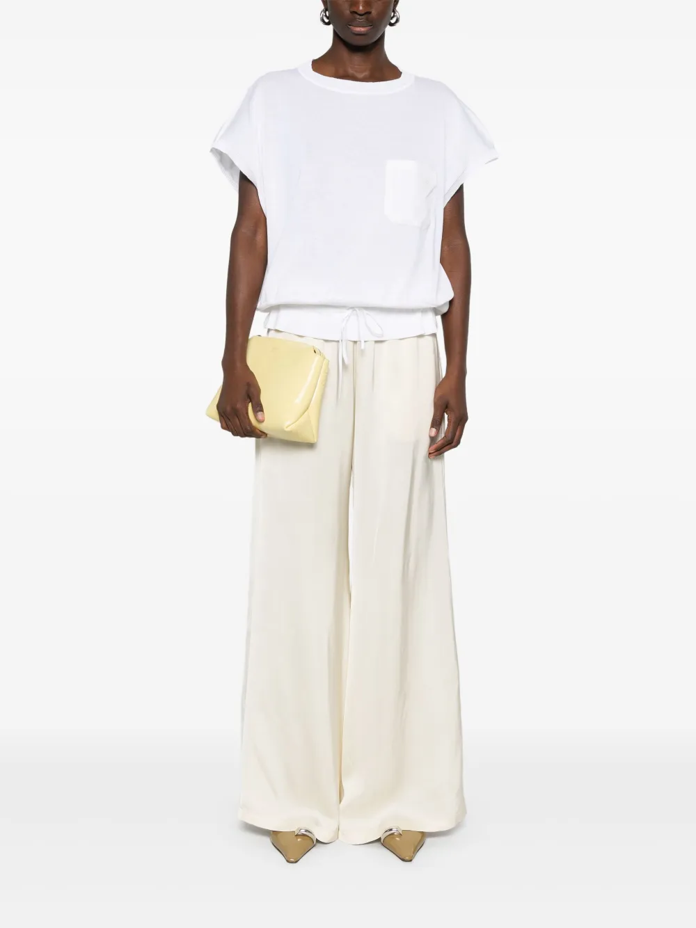 Fabiana Filippi T-shirt met vlakken Wit