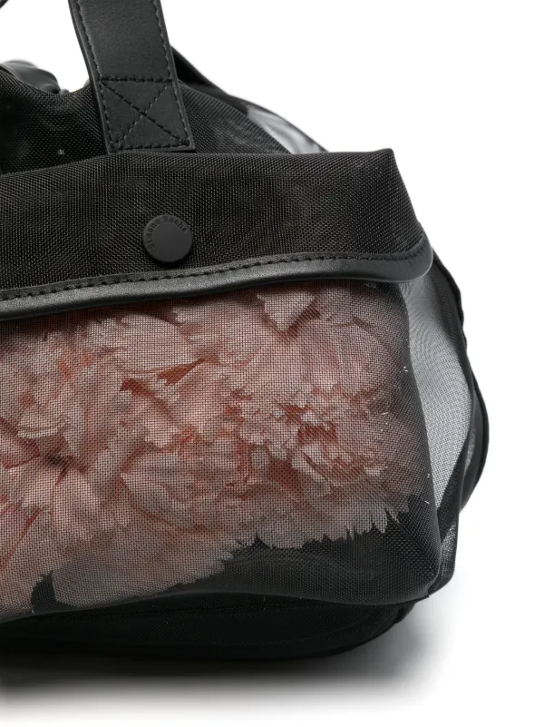 上品☆【送料 関税込】SIMONE ROCHA フローラル メッシュ バッグ Simone Rocha メッシュ ハンドバッグ | ブラック | FARFETCH JP