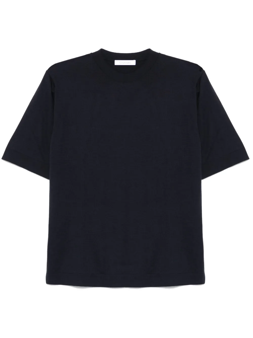 Cruciani fine-knit T-shirt | Blue | Image 1
