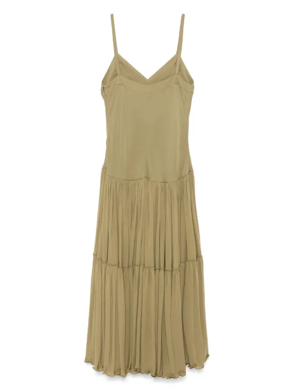 Jil Sander Sleeveless Midi Dress | Green | FARFETCH JO Jil Sander Sleeveless Midi Dress | Green | FARFETCH JO