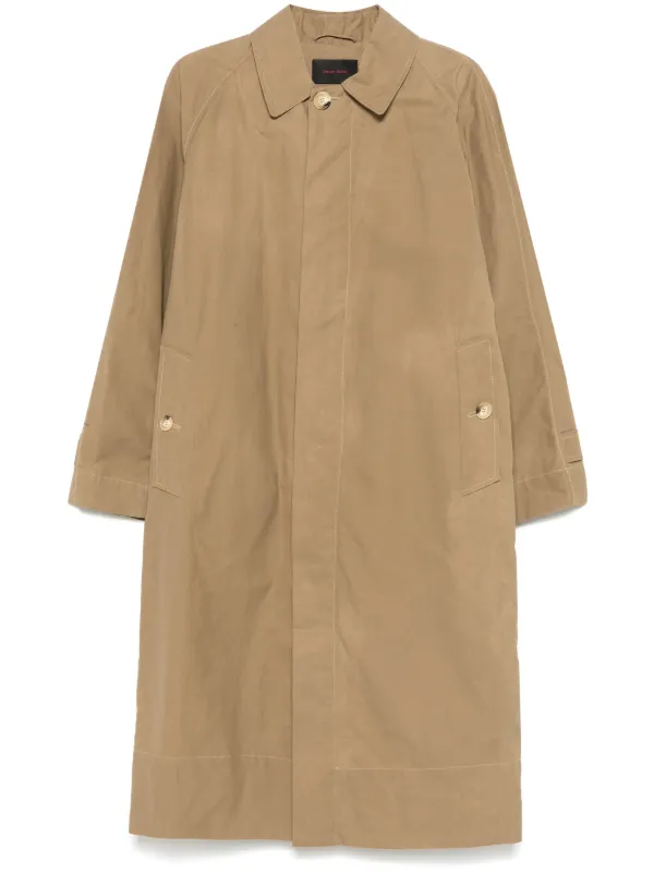 Simone Rocha Cotton Trench Coat in Neutrals
