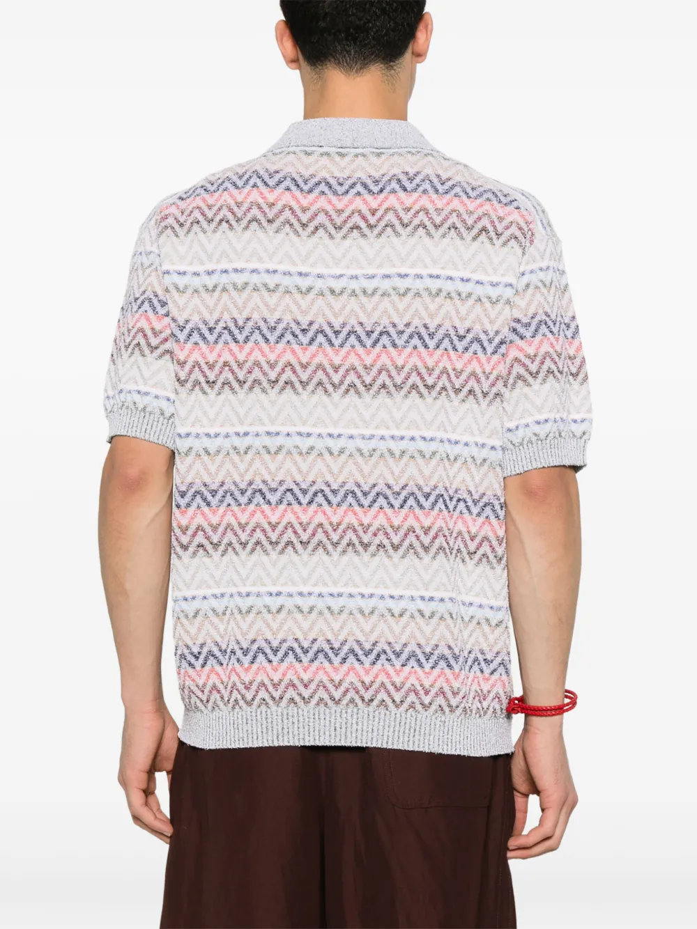 Missoni T-shirt met zigzag-patroon Beige