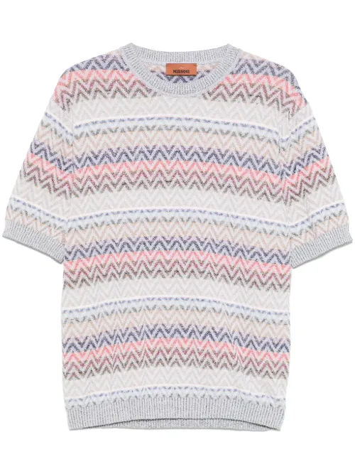 T-shirt en maille zig-zag - Missoni - Modalova