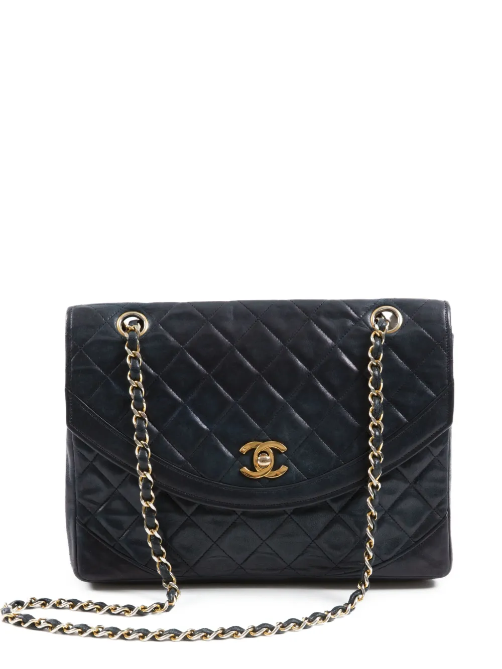 CHANEL Pre-Owned 1980s double flap shoulder bag - Nero