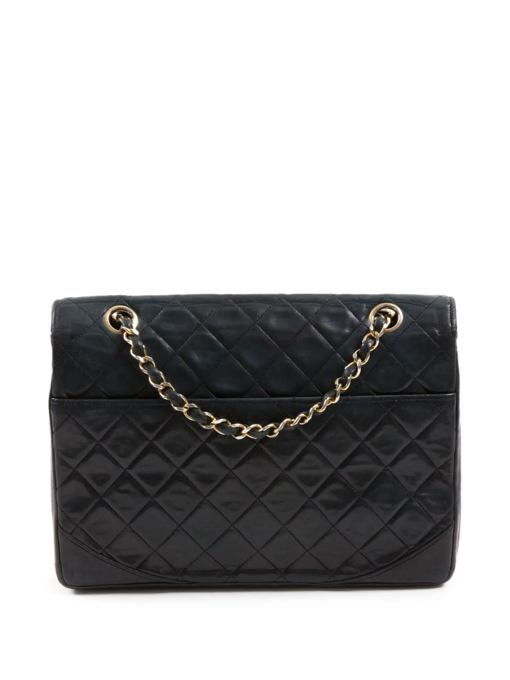 CHANEL Pre-Owned 1980s double flap shoulder bag - Zwart