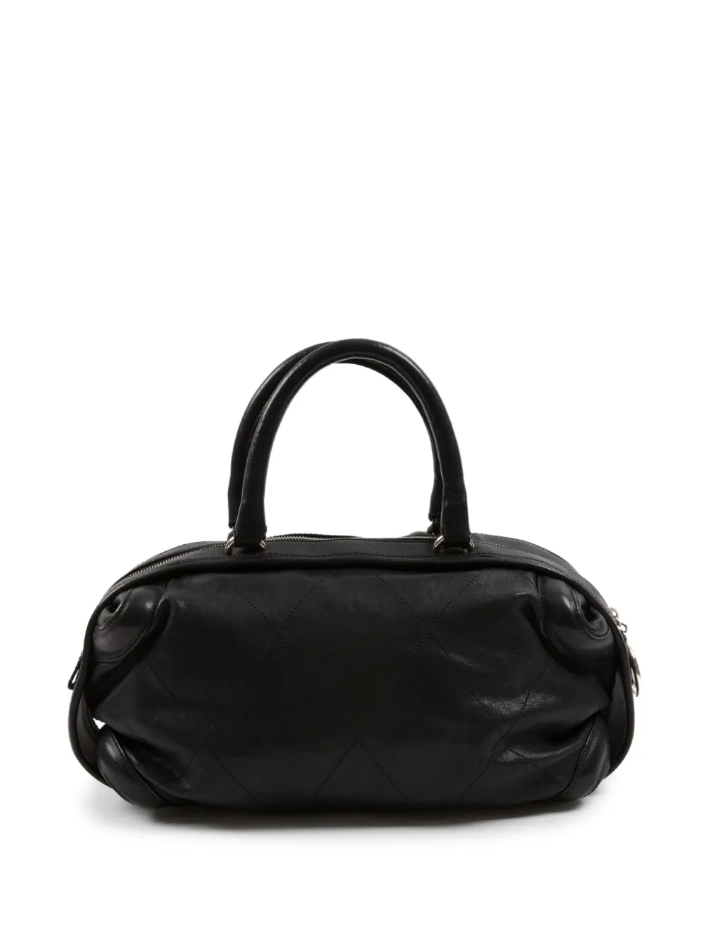 Pre-owned Chanel 2005-2006 X Karl Lagerfeld Boston Bag In 黑色