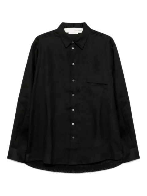 Isabel Benenato camisa con paneles tejidos