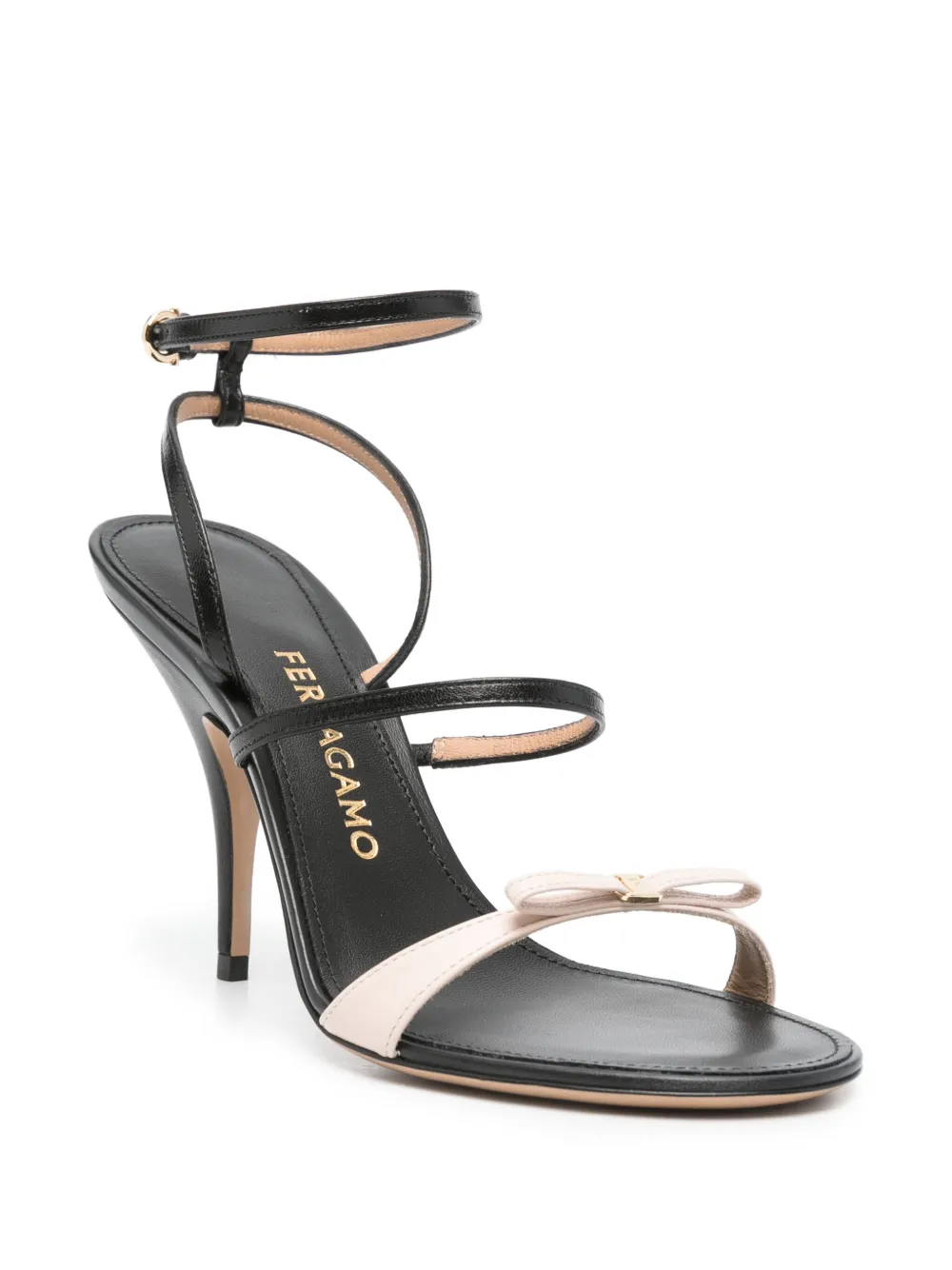 Ferragamo 95 mm Ariel sandalen - Zwart