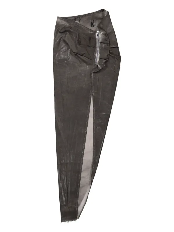スカート DRKSHDW 'Soft Edfu' skirt Rick Owens DRKSHDW: Black Hollywood Soft Edfu Long Maxi